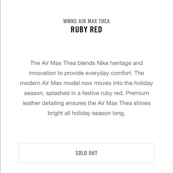 Nike red air max thea - Picture 8 of 8